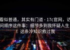 看似普通，其实有门道 - 17c官网，访问顺序这件事：细节多到我怀疑人生！！这条冷知识救过我